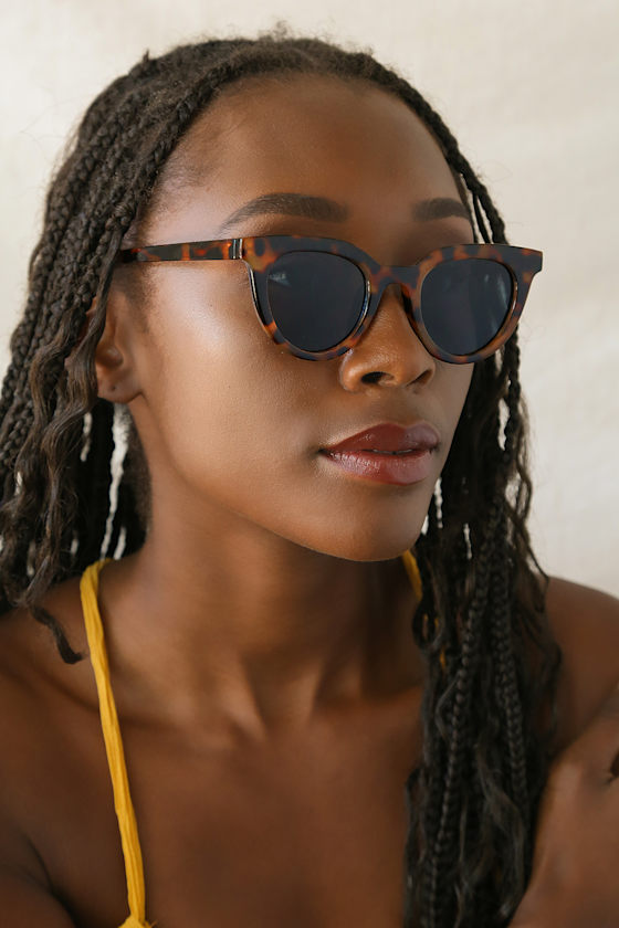 Get Real Brown Tortoise Tortoise Sunglasses 1
