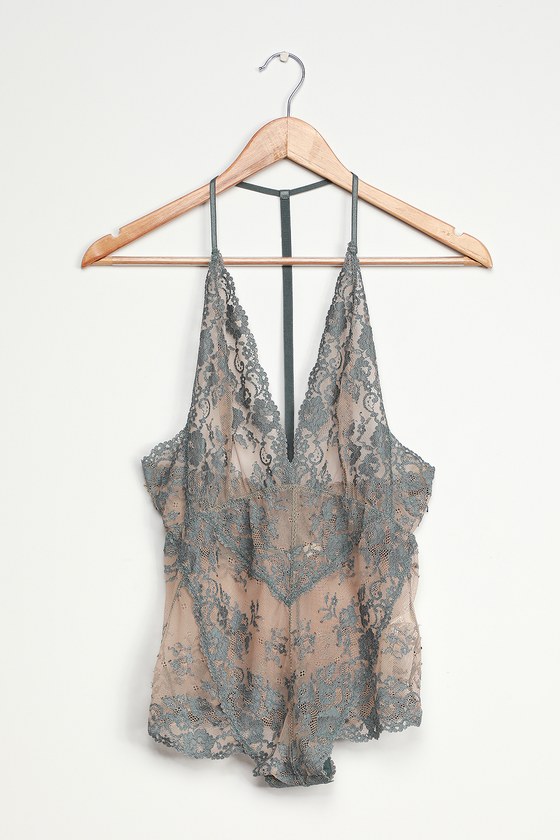 Free People Too Cute To Handle - Lace Bodysuit - Lace Teddy