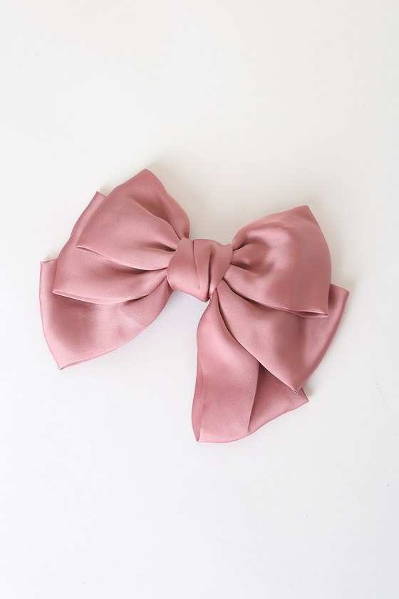 Pink Hair Bow - Oversized Hair Bow - Satin Hair Bow - Bow Clip - Lulus