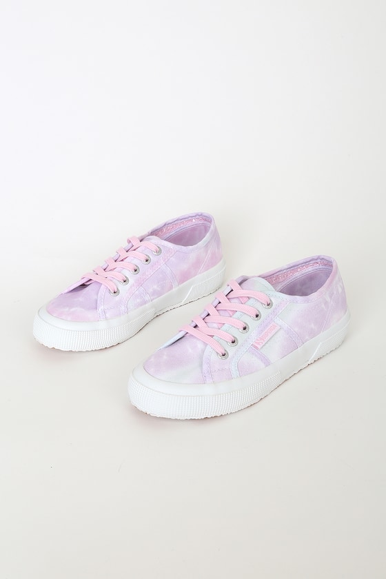 purple and pink sneakers