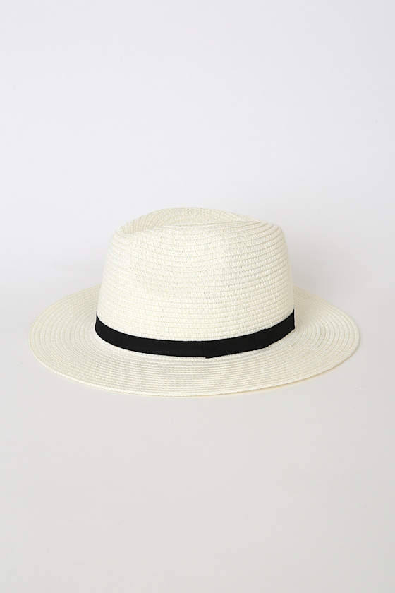 ivory fedora hat