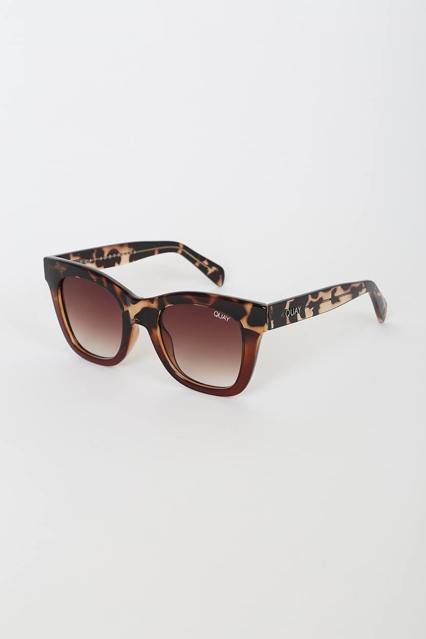 NEW! Quay Australia Transparent After Hours yellow Butter Eye Sunglasses Quay_AfterHoursRX_ShinyBlackSm  main image 2