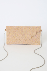 Junipero Champagne Beaded Clutch 4