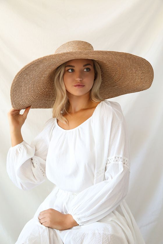 Spot in the Shade Natural Oversized Straw Hat 5