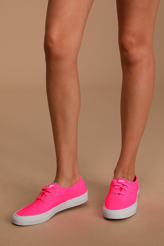 neon canvas shoes