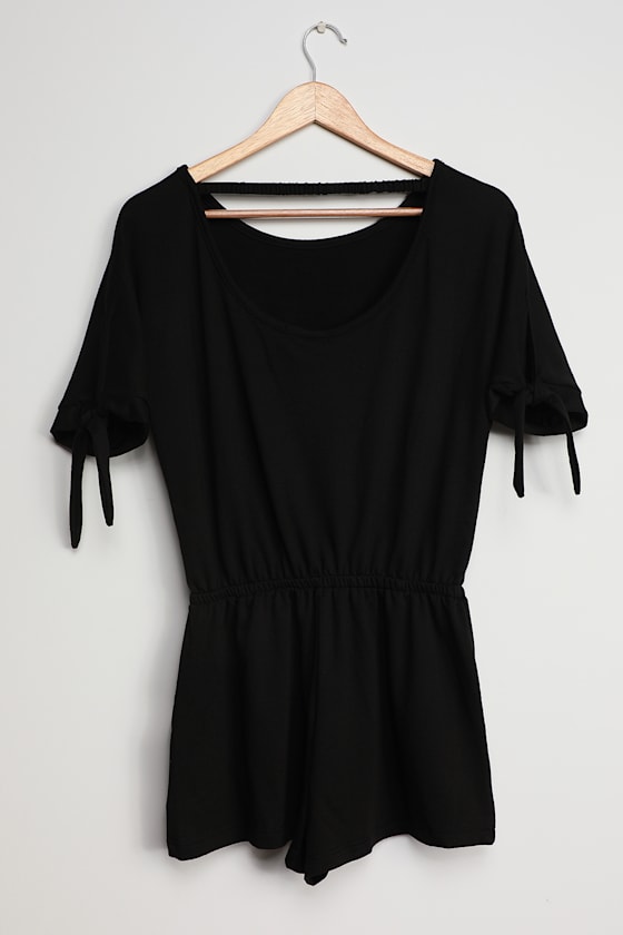 Mittoshop Tie Waist Half Sleeve Romper