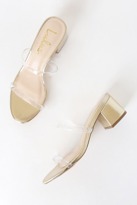 Savina Gold Mules 2