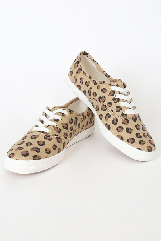 Keds Champion - Leopard Print Sneakers - Lace-Up Sneakers - Lulus