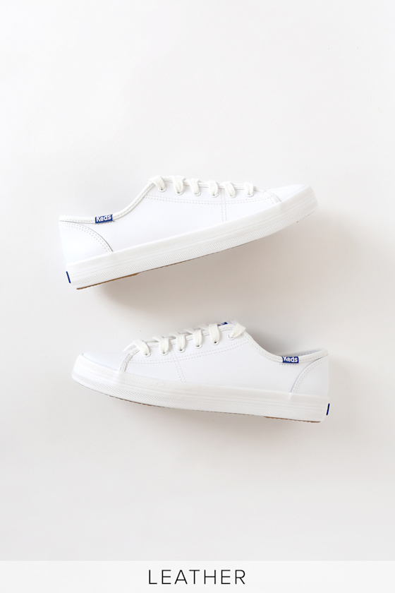 Kickstart White Leather Sneakers 4