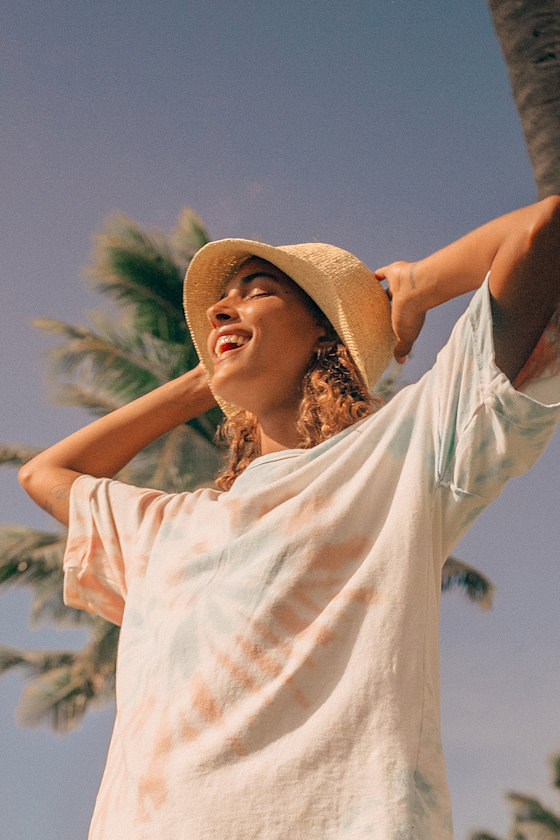 Aden Natural Straw Bucket Hat 1