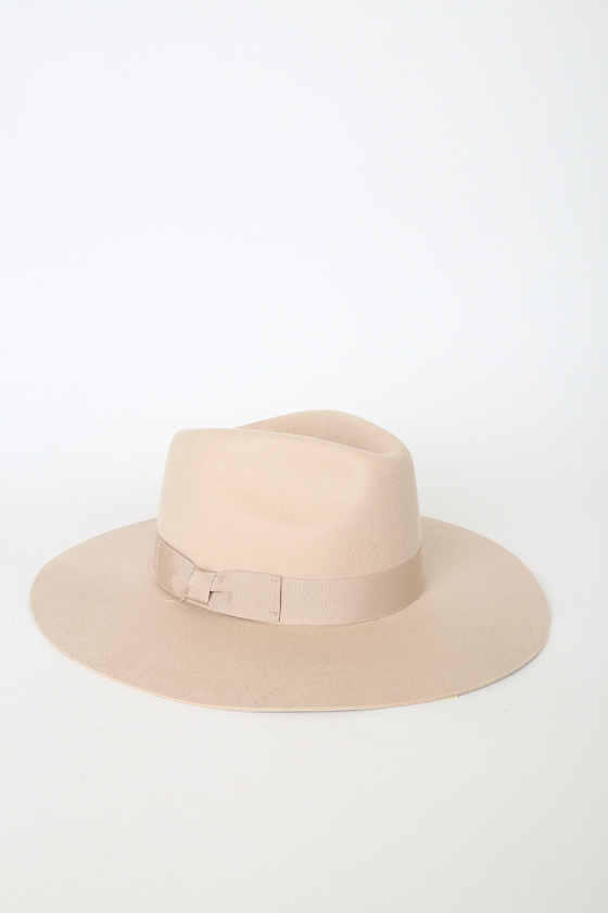 Wyeth Lila Hat Trendy Beige Fedora Hat Wool Fedora Hat Lulus