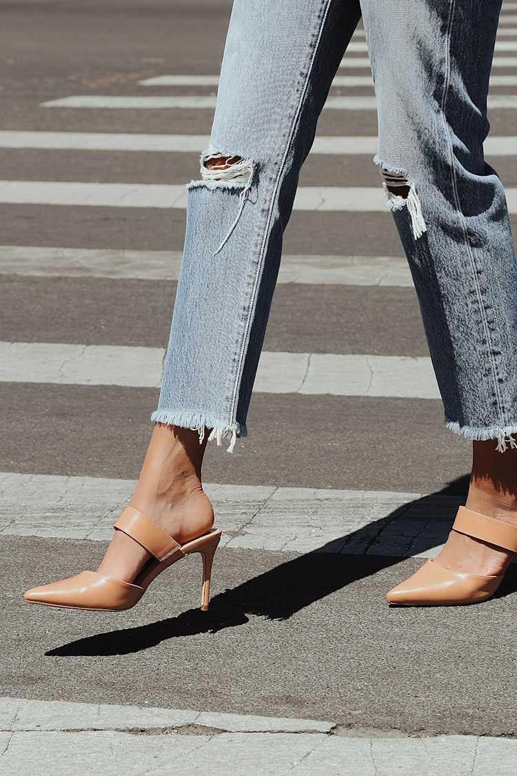 Madewell The Gemma Mule in Leather - Size 5H-M