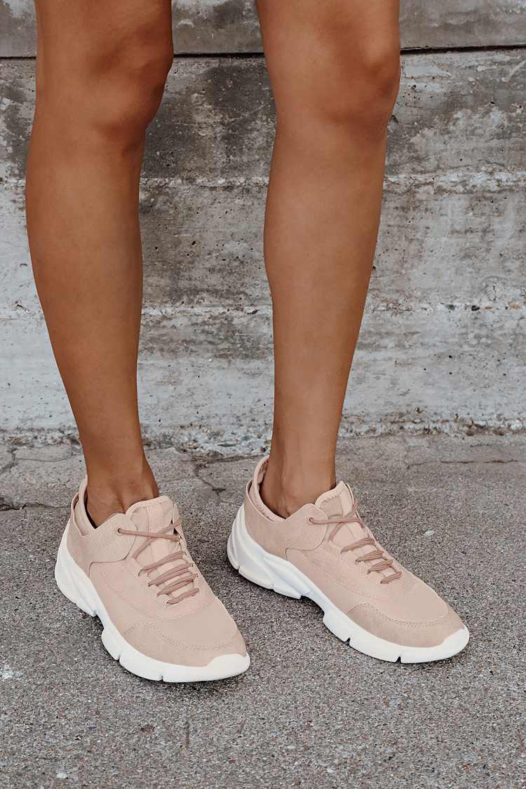 Blush Mesh Athleisure - Chunky Sneakers - Lulus