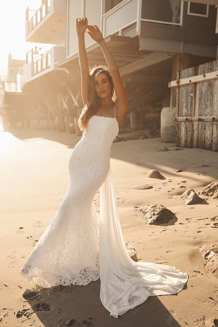 Embroidered Lace Up Dress