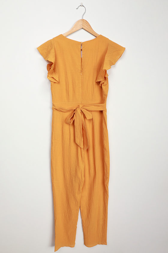 mustard jumpsuit