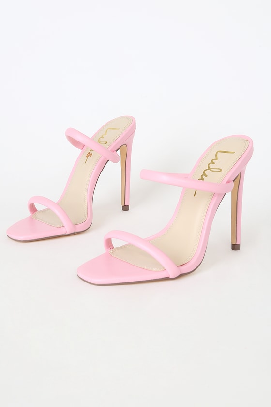 light pink sandal heels