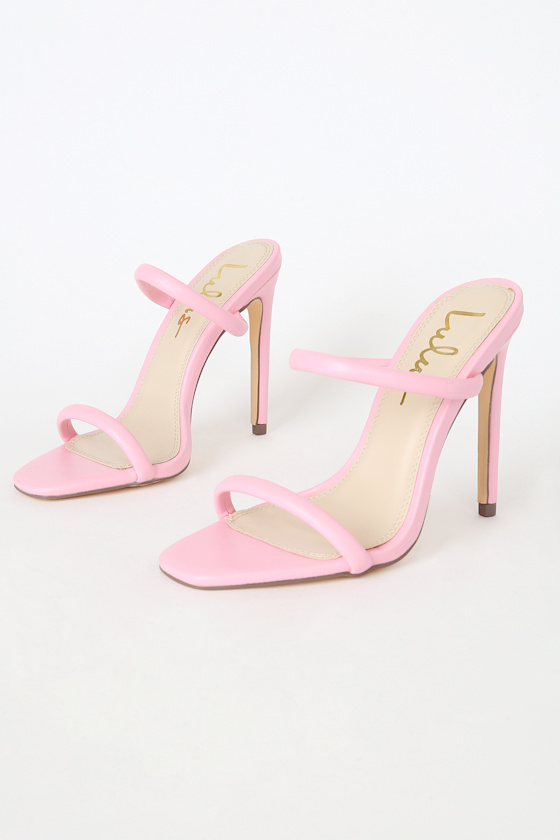 square high heel sandals