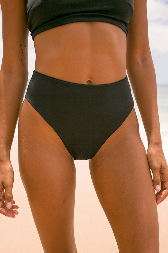 Do Ya Thang Black High Waisted Bikini Bottom 7