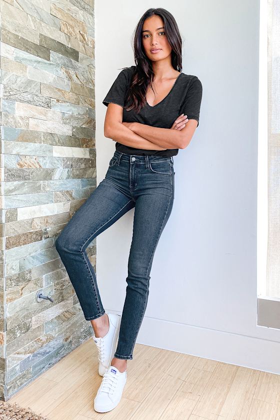 just black denim jeans