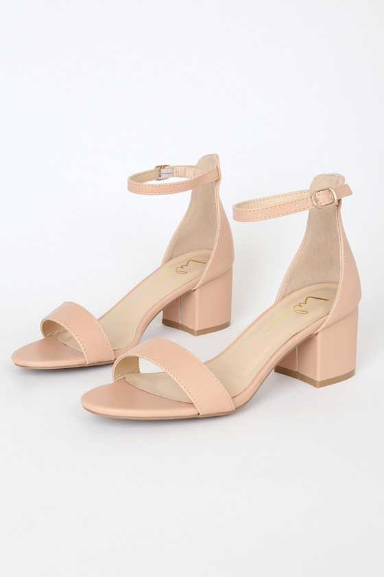 Harper Almond Ankle Strap Heels 5