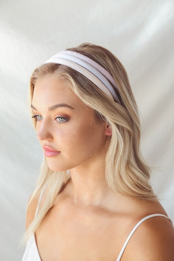 Pink Multi Headband Strap Structured Headband Thin Headbands Lulus