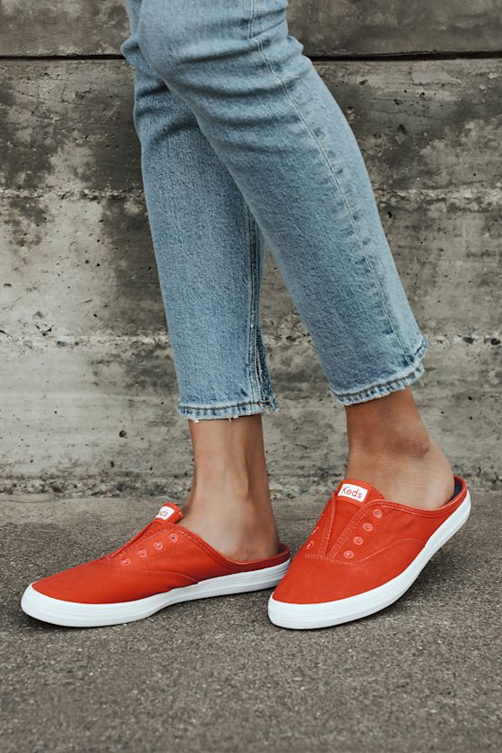 Moxie Chili Red Sneaker Mules 1