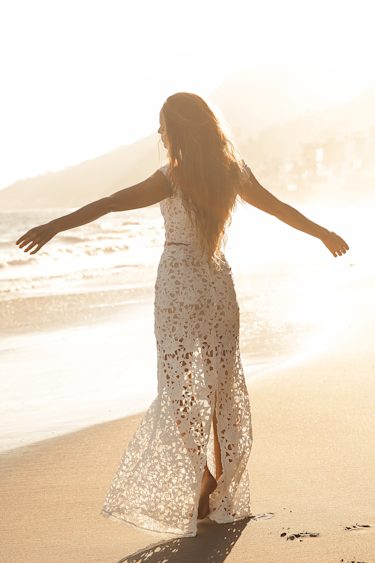 Chic Two-Piece Dress White Maxi Dress Crochet Lace Maxi Dress
