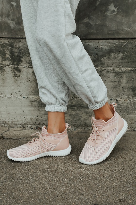 blush sneakers