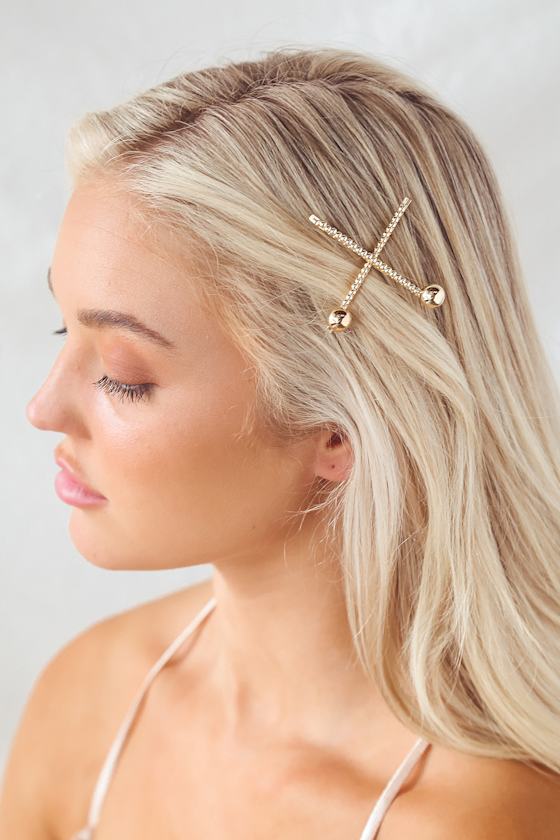 Gold Hair Pin Set Chic Gold Bobby Pins Gold Hair Clips Lulus