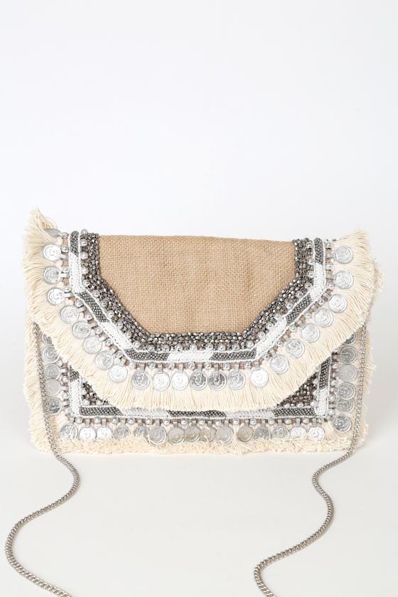 beaded envelope clutch