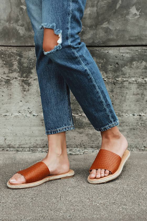 woven espadrille sandals