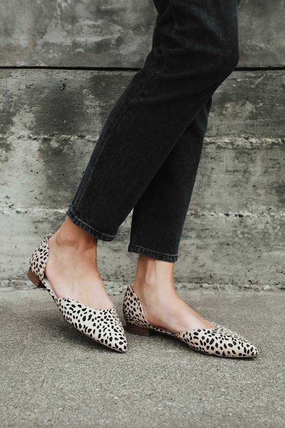 leopard print d orsay flats