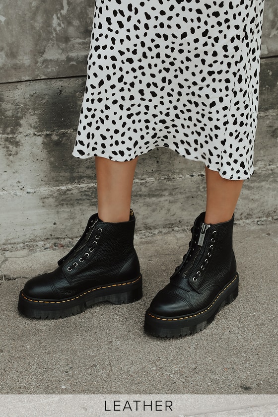 edgy platform boots