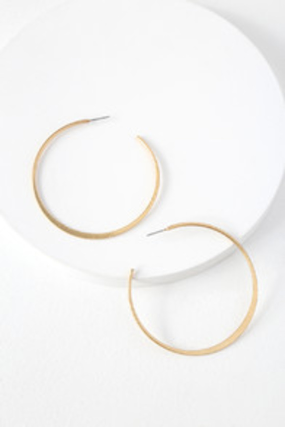 Chic Gold Earrings Hoop Earrings Post Back Earrings