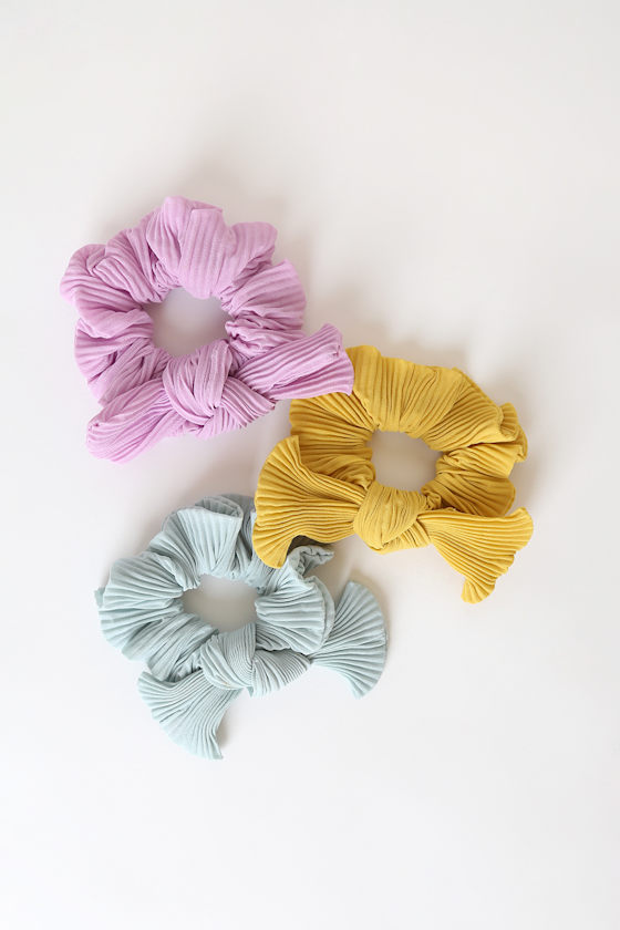 Be My Sweetheart Pastel Multi Ponytail Holder Set 2