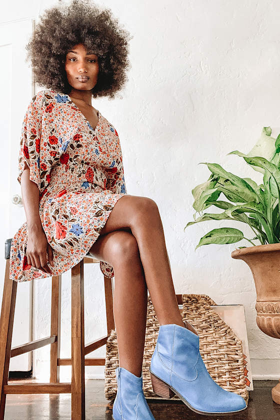 Amaze White Floral Print Mini Dress 5