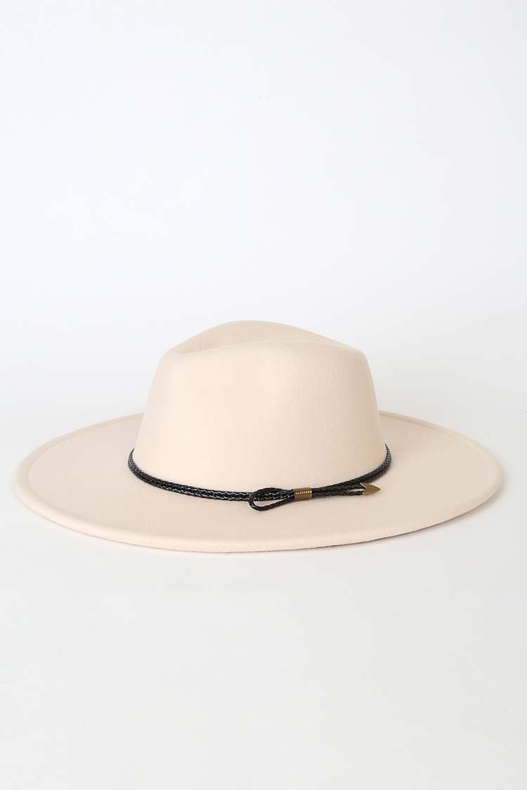 Into the Wild Cream Felt Fedora Hat