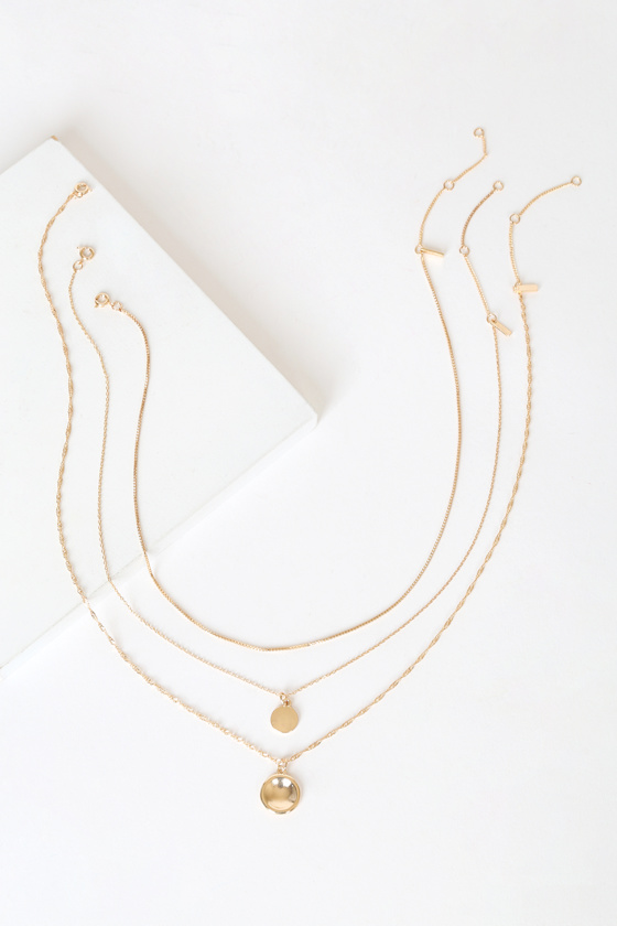 Positive Change Gold Layered Necklace 2