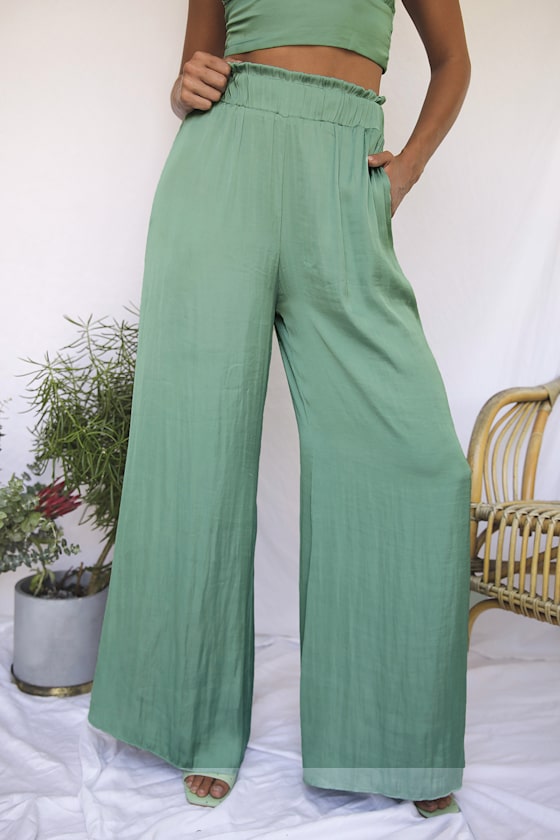 sage colored pants
