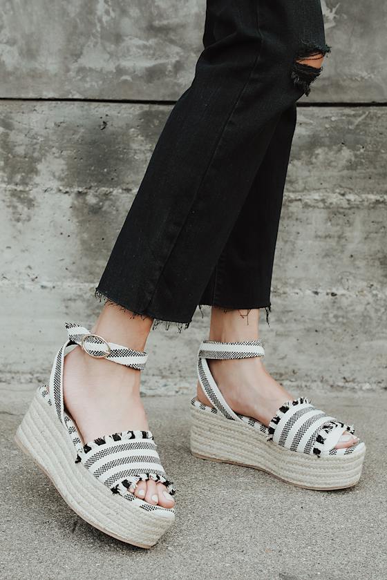 striped espadrille