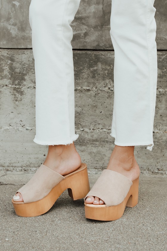 platform mules closed toe