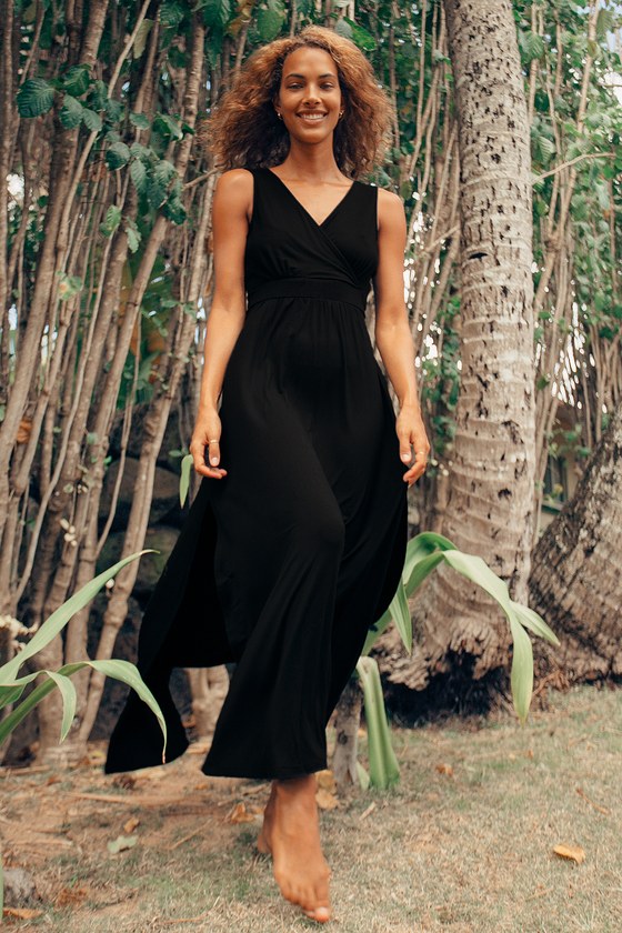 Boden black deals maxi dress