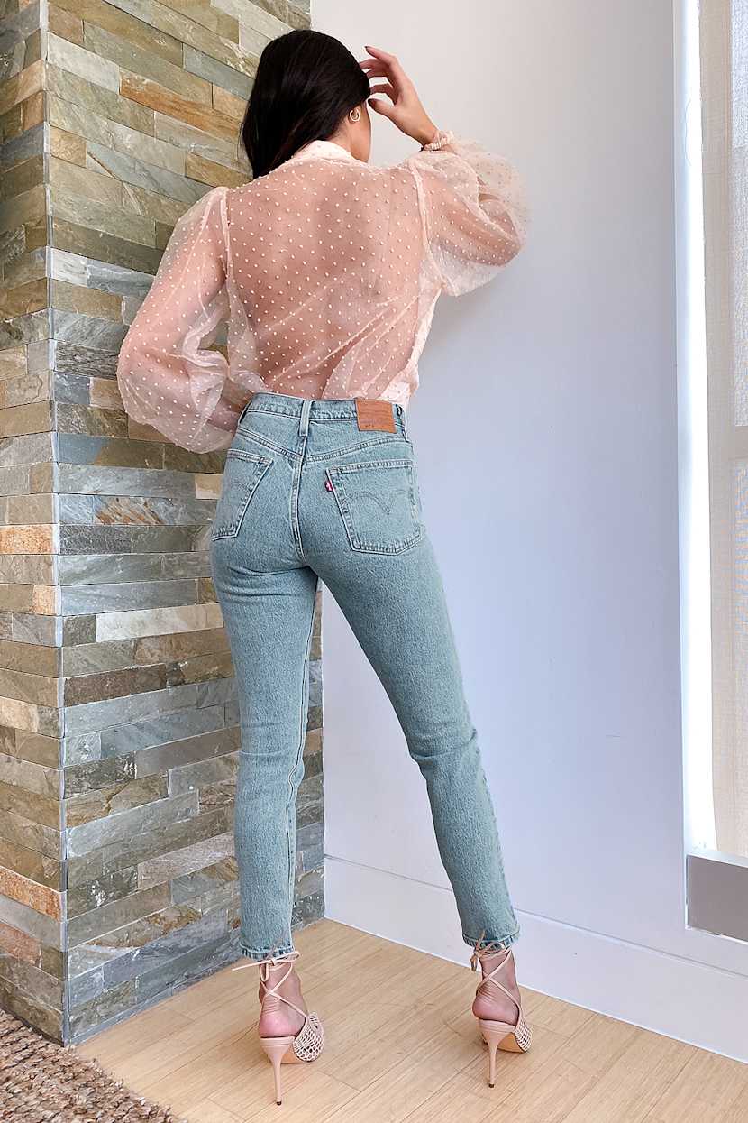 Levi S 501 Skinny Light Wash Skinny Jean High Rise Jeans Lulus