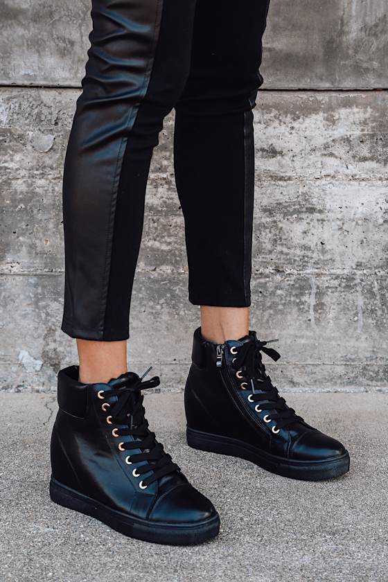 decia wedge high top sneakers