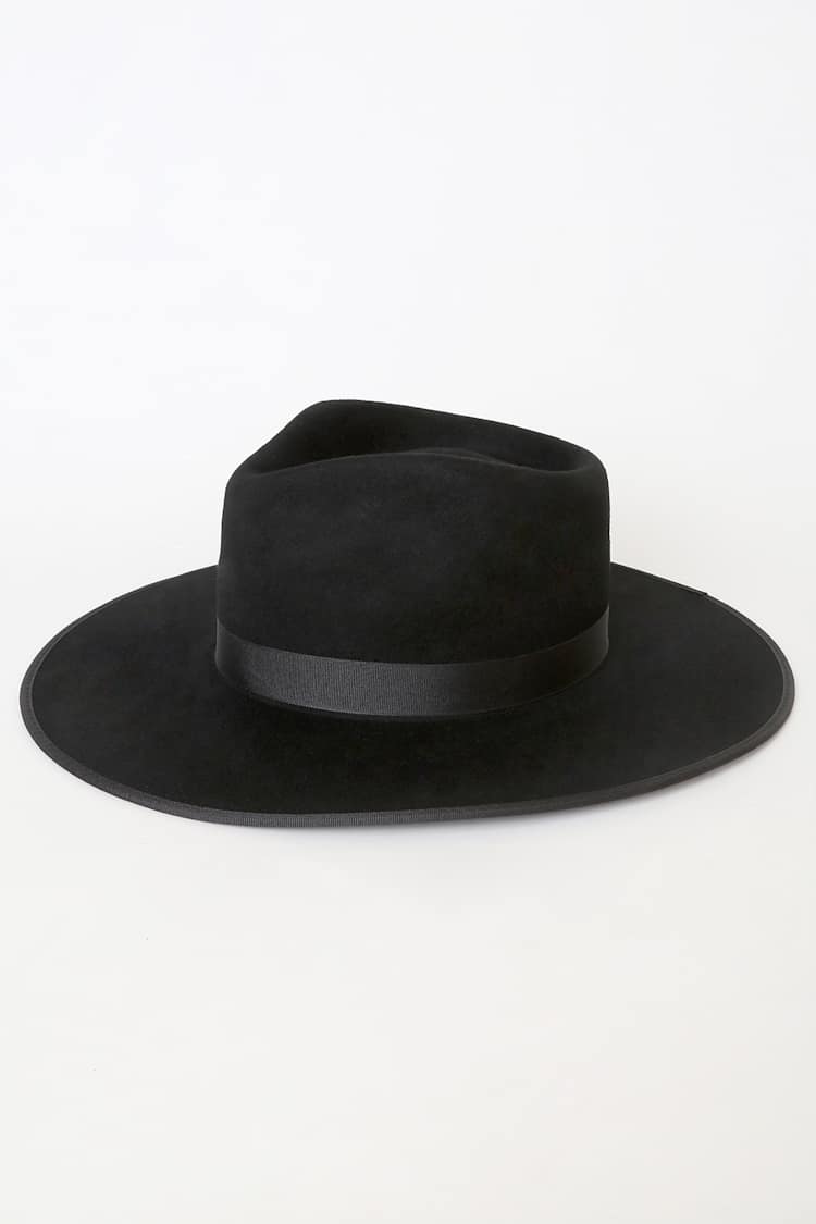 Lack of Color Black Rancher - Black Fedora Hat - Wool Hat  display picture 2