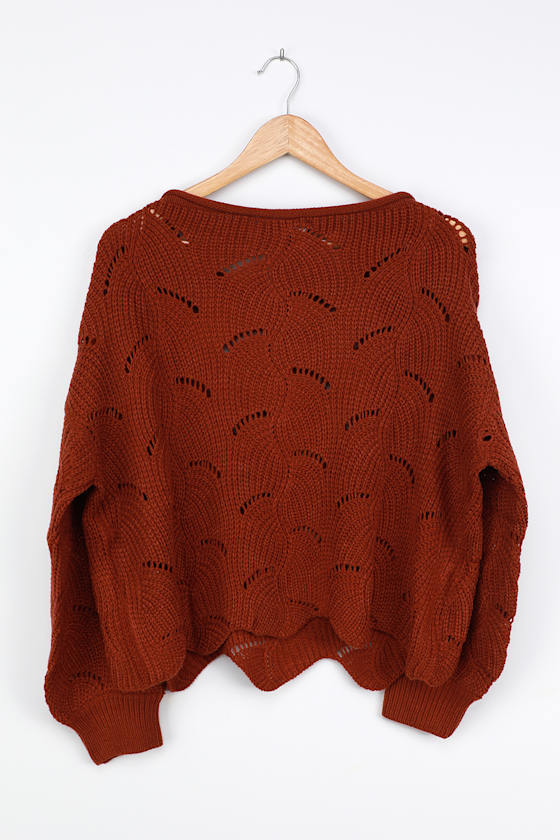 rust sweatshirt