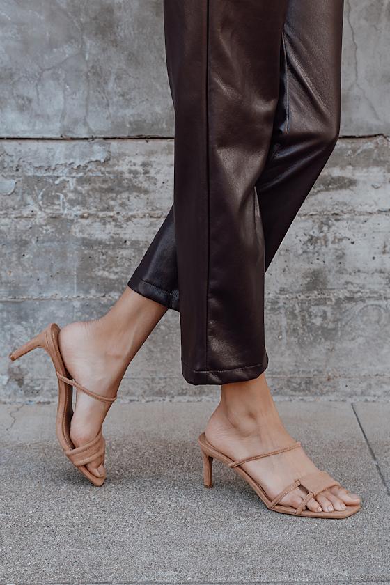 camel high heels