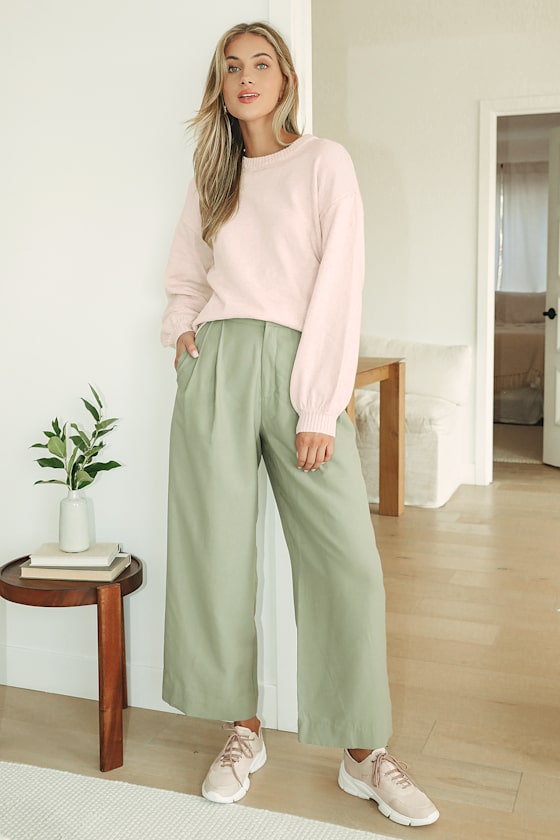 Your Favorite Pale Blush Balloon Sleeve Sweater 6