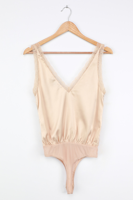 Macki Satin L. Sleeve Bodysuit