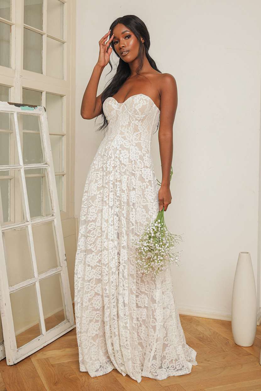 Cheap Corset Bras For Wedding Dresses / Lambert Creations French Sample